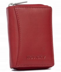 Portfel damski Rovicky R-23-17-LFN czerwony. Czerwone portfele damskie ROVICKY, bez wzorów, ze skóry. Za 49.99 zł.