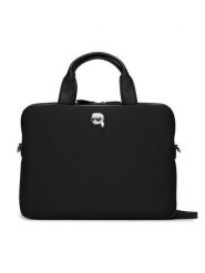 KARL LAGERFELD Torba na laptopa 235W3262 Czarny. Czarne torby na laptopa damskie KARL LAGERFELD, bez wzorów, z materiału. Za 469.99 zł.