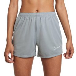 Damskie Spodenki Dri FIT Academy Shorts. Szare szorty sportowe damskie Nike, m, bez wzorów, sportowe, trekkingowe, dri-fit (nike). Za 59.99 zł.