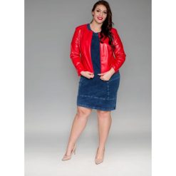 Jeansowa dzianinowa bawełniana sukienka tuba DENIM OVERSIZE PLUS SIZE. Sukienki damskie marki Moda Size Plus Iwanek. Za 209.00 zł.
