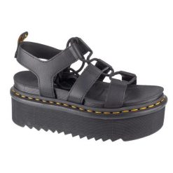 Buty Dr. Martens Nartilla Xl DM31538001 czarne. Czarne sandały damskie bez wzorów, z materiału, bez obcasa, na platformie, bez zapięcia. Za 703.03 zł.