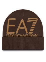 EA7 Emporio Armani Czapka 7X000006 AF11994 M6162 Brązowy. Brązowe rękawiczki męskie EA7 Emporio Armani, na zimę, bez wzorów, z materiału. Za 109.99 zł.