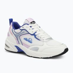 Buty damskie Ellesse Crystal. Białe obuwie sportowe damskie Ellesse, bez wzorów, z materiału. Za 139.99 zł.