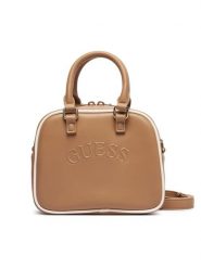 Guess Torebka V6BZ03 W4541 Beżowy ciemny. Brązowe torebki do ręki damskie Guess, z aplikacjami, bez dodatków. Za 294.99 zł.