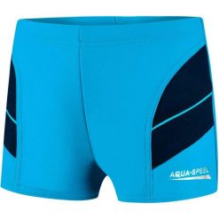 Bokserki pływackie dla dzieci Aqua Speed Andy. Niebieskie kąpielówki dla chłopców Aqua-Speed, bez wzorów. Za 46.99 zł.