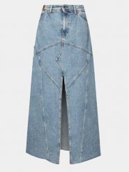 Replay Spódnica jeansowa W9933.000.108 69B Niebieski Regular Fit. Niebieskie spódnice damskie Replay, bez wzorów, z bawełny. Za 369.99 zł.