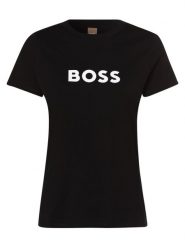 BOSS Orange T-shirt Kobiety Bawełna czarny, XL. Czarne t-shirty damskie Boss Orange, xl, bez wzorów, z bawełny, bez kołnierzyka. Za 239.95 zł.