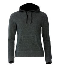 Clique Classic Hoody Women – bluza z kapturem w melanżu antracytowym –. Szare bluzy damskie CLIQUE, s, bez wzorów, z bawełny, z kapturem. Za 212.22 zł.
