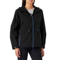 Kurtka sportowa damska Lacoste. Czarne kurtki damskie Lacoste, xs, bez wzorów, z kapturem, trekkingowe. Za 587.00 zł.