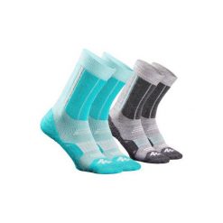 Skarpety turystyczne SH520 X-WARM mid junior. Skarpety męskie marki QUECHUA. Za 39.99 zł.