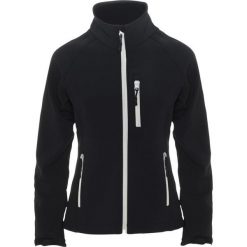 Kurtka Damska Antartida Soft Shell. Czarne kurtki damskie ROLY, l, bez wzorów, bez kaptura, trekkingowe. Za 122.99 zł.