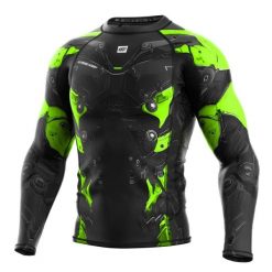 Koszulka sportowa męska Rashguard do MMA EXTREME HOBBY IRON FORCE. Zielone koszulki sportowe męskie EXTREME HOBBY, m, bez wzorów, z bawełny, bez kołnierzyka, bez ramiączek, na fitness i siłownię. Za 209.00 zł.