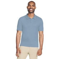 Koszulka polo z krótkim rękawem męska Off Duty Polo. Niebieskie koszulki polo męskie Skechers, m, bez wzorów, z bawełny, bez ramiączek. Za 179.99 zł.