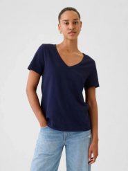 T-SHIRT DAMSKI KOSZULKA 1 BAWEŁNA GAP VINTAGE GRANATOWY. Niebieskie koszulki sportowe damskie GAP, s, bez wzorów, z bawełny, bez kołnierzyka, bez ramiączek, na fitness i siłownię. Za 144.60 zł.