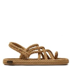 Espadryle Bohonomad. Brązowe klapki damskie Bohonomad, bez wzorów, bez obcasa, bez zapięcia. Za 249.99 zł.