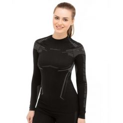 Bluza termoaktywna Damska Brubeck DRY. Fioletowe bluzy damskie Brubeck, m, bez wzorów, z poliamidu, bez kaptura. Za 159.99 zł.
