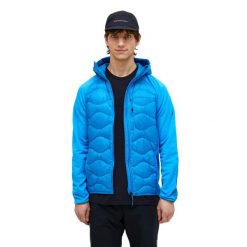 Kurtka Peak Performance puchowa męska Helium Down Hybrid Hood niebieska - L. Niebieskie kurtki męskie Peak Performance, l, bez wzorów, z puchu, bez kaptura. W wyprzedaży za 919.00 zł.