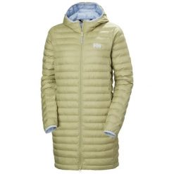 Damska długa kurtka z kapturem Helly Hansen Sirdal. Zielone kurtki damskie Helly Hansen, xl, bez wzorów, z poliesteru, z kapturem. Za 668.00 zł.