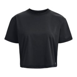 Koszulka fitness damska Under Armour Meridian. Czarne koszulki sportowe damskie Under Armour, xl, bez wzorów, sportowe, bez kołnierzyka. Za 129.99 zł.
