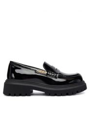 Liu Jo Loafersy Wanda 09 4F5021 EX004 M Czarny. Czarne półbuty dziewczęce Liu Jo, bez wzorów, ze skóry, bez zapięcia. Za 339.99 zł.