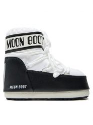 Moon Boot Śniegowce 80D1409340 Biały. Białe kozaki męskie Moon Boot, ze skóry, bez zapięcia. Za 549.99 zł.