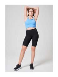 Legginsy Damskie Fitness Kolarki Casall z Wysokim Stanem. Czarne legginsy sportowe damskie Casall, l, bez wzorów, z materiału, z podwyższonym stanem, krótkie, do biegania. Za 199.00 zł.