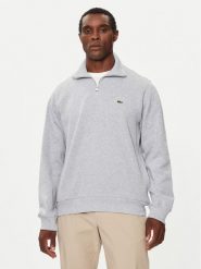 Lacoste Bluza SH1927 Szary Classic Fit. Szare bluzy męskie Lacoste, m, bez wzorów, z bawełny, bez kaptura. Za 579.99 zł.