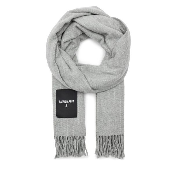 Szalik Patrizia Pepe. Szare szaliki i chusty damskie Patrizia Pepe, bez wzorów. Za 539.99 zł.