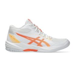 Damskie buty halowe Asics Gel-task MT 4. Białe obuwie sportowe damskie Asics, bez wzorów, do piłki ręcznej. Za 449.50 zł.