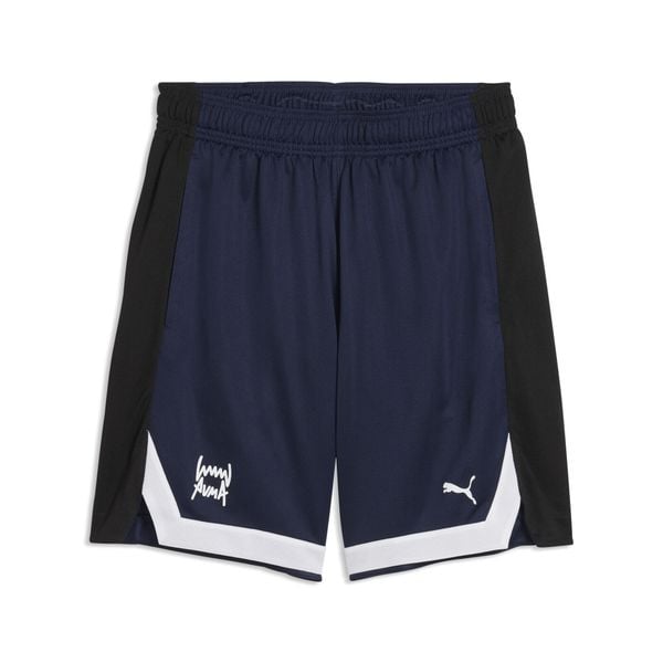 Męskie szorty koszykarskie Fundamentals Mesh 8" PUMA. Niebieskie szorty męskie Puma, m, bez wzorów, z materiału. Za 104.00 zł.