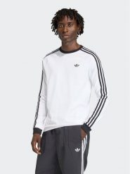 Adidas Longsleeve 3-Stripes Long-Sleeve KE3545 Biały Regular Fit. Białe bluzki z długim rękawem męskie Adidas, m, bez wzorów, z bawełny, bez kołnierzyka. Za 179.99 zł.