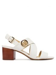 MICHAEL Michael Kors Sandały Vera Mid 40S4VEMS1L Écru. Kozaki damskie MICHAEL Michael Kors, ze skóry, bez obcasa, na słupku. Za 739.99 zł.