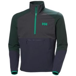 Kurtka przeciwwiatrowa 1/2 zip Helly Hansen Cascade Shield. Fioletowe kurtki męskie Helly Hansen, m, bez wzorów, z elastanu, bez kaptura. Za 681.50 zł.