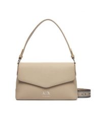Armani Exchange Torebka XW003145 AF26569 U6208 Beżowy. Brązowe torebki do ręki damskie Armani Exchange, bez wzorów, ze skóry, bez dodatków. Za 614.99 zł.
