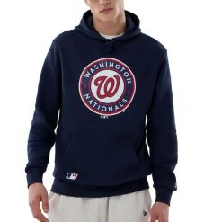 Hoodie Washington Nationals Nos MLB Regular OSB. Niebieskie bluzy męskie New Era, m, bez wzorów, z kapturem. Za 293.50 zł.