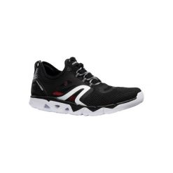 Buty męskie do szybkiego marszu PW 500 Fresh czarne. Czarne buty sportowe męskie NEWFEEL, z poliesteru. Za 129.99 zł.