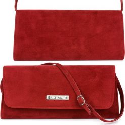 Beltimore Bordowa Damska Torebka Kopertówka wieczorowa Beltimore W65. Czerwone kopertówki damskie Beltimore, bez wzorów, wizytowe, bez dodatków. Za 87.99 zł.