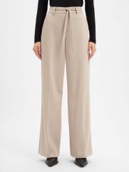 Msch Copenhagen Spodnie z domieszką wełny Kobiety beżowy, M. Brązowe spodnie materiałowe damskie MSCH Copenhagen, m, bez wzorów, z wełny. Za 399.95 zł.