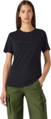 Champion Koszulka damska Short Sleeve czarna 119125 KK001 XL. Czarne t-shirty damskie Champion, xl, bez wzorów, bez kołnierzyka. Za 117.71 zł.