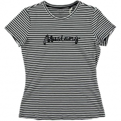 Mustang T-Shirt Damski, L, Czarny. Czarne t-shirty damskie Mustang, w paski. Za 148.00 zł.