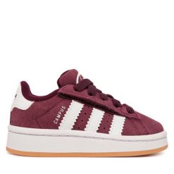 Sneakersy adidas. Czerwone trampki i tenisówki chłopięce Adidas, bez wzorów, bez zapięcia. Za 279.99 zł.