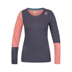 Damska koszulka z długim rękawem Rafiki Finale. Niebieskie koszulki sportowe damskie Rafiki, bez wzorów, bez kołnierzyka, bez ramiączek, wspinaczkowe. Za 262.00 zł.