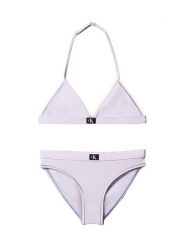 Calvin Klein Swimwear Strój kąpielowy KY0KY00092 Fioletowy. Fioletowe stroje kąpielowe dla dziewczynek Calvin Klein Swimwear, bez wzorów, z syntetyku. Za 209.99 zł.