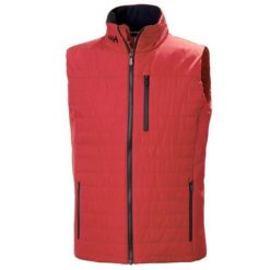 Kamizelka Męska Helly Hansen Crew Ins 2.0. Czerwone kurtki męskie Helly Hansen, m, bez wzorów, z materiału, sportowe, bez kaptura. Za 599.00 zł.