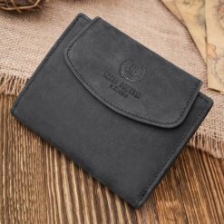 PORTFEL DAMSKI SKÓRZANY MAŁY CZARNY VINTAGE PAOLO PERUZZI T-12-HBL. Czarne portfele damskie Paolo Peruzzi, bez wzorów, ze skóry. Za 79.00 zł.