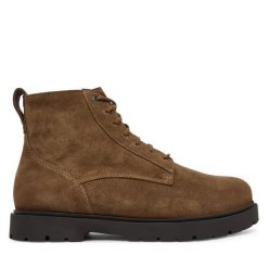 Trapery Birkenstock. Brązowe śniegowce i trapery męskie Birkenstock, bez zapięcia. Za 899.99 zł.