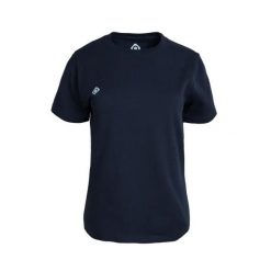 Klasyczna koszulka BRIANES W V2 z krótkim rękawem. Niebieskie koszulki sportowe damskie IZAS, m, bez wzorów, z tkaniny, bez kołnierzyka, bez ramiączek, trekkingowe. Za 121.70 zł.