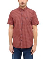 Męska Koszula Mustang Style Gilroy Ochre Vichy Check 1016250 12707. Brązowe koszule męskie Mustang, m, bez wzorów, bez kołnierzyka, bez ramiączek. Za 169.99 zł.