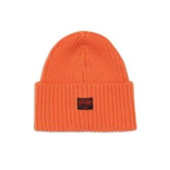 Czapka Superdry Workwear Knitted. Brązowe czapki i kapelusze męskie Superdry., na zimę, z aplikacjami, z dzianiny. Za 125.00 zł.