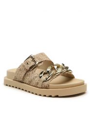 Guess Klapki Fatema2 FL6FT2 FAL03 Brązowy. Brązowe klapki damskie Guess, z aplikacjami, z materiału, bez obcasa. Za 309.99 zł.